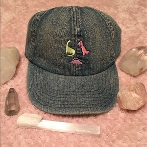 Denim Dinosaur Baseball Hat 🦕